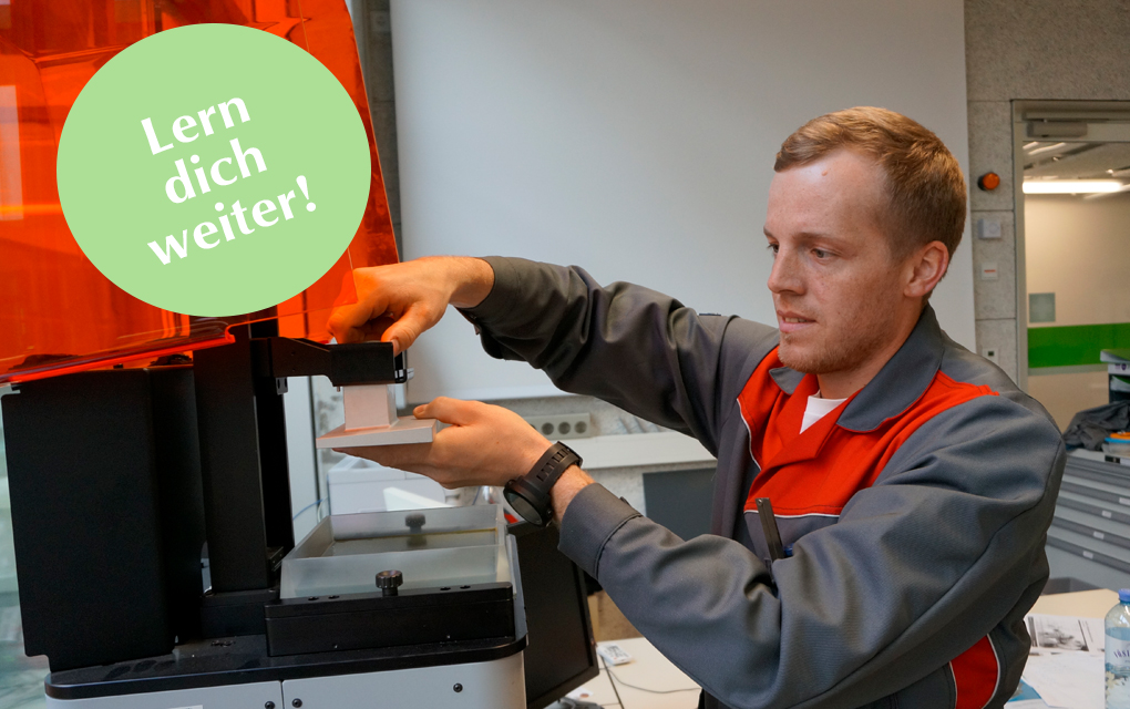 Grafik für -Lern‘ dich weiter: 3D-Druck-Experte